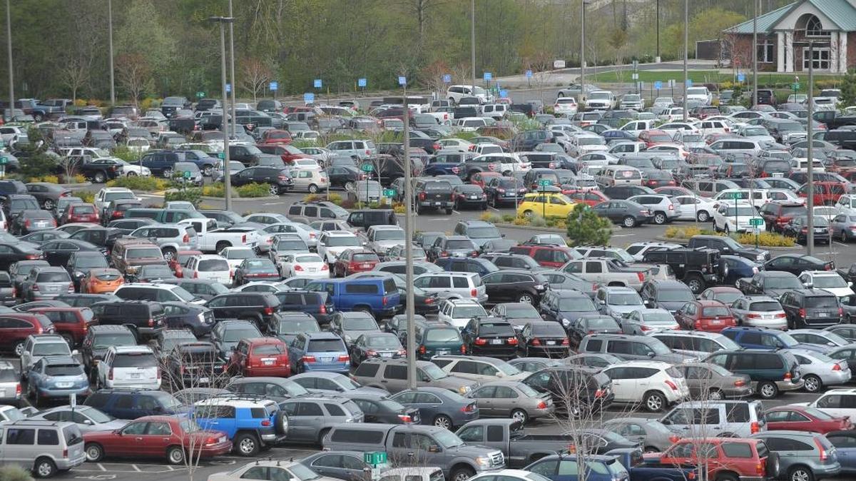 The parking lot at Bellingham International Airport is packed during spring break 2012. Parking rates at the airport will increase on Sept. 1.