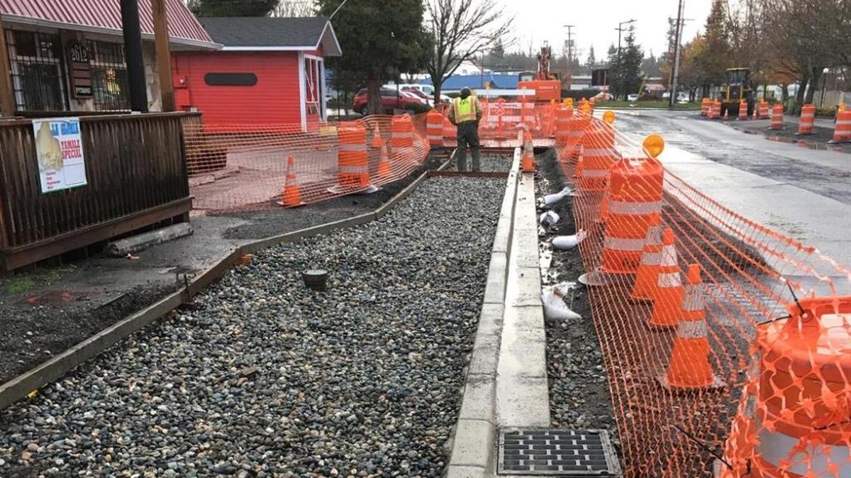Construction is underway on this multimodal improvement project, which will improve sidewalks, street surfacing, bike lanes, drainage, access and illumination, city officials said.