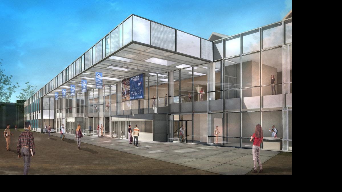 
Rendering of the renovated Sam Carver Gymnasium scheduled to be completed in spring of 2017. The state Legislature will include $70 million in its capital budget for completion of the project. 

