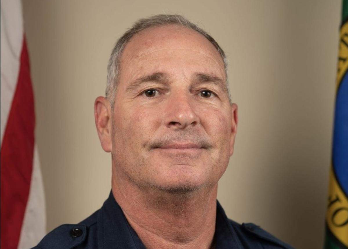 Capt. John DeVenere of Whatcom County Fire District 7 is shown in an undated fire department photo wearing the rank of lieutenant. DeVenere died Friday, March 1, 2024, in a snowboarding accident in the Mount Baker Wilderness east of Bellingham, Wash.