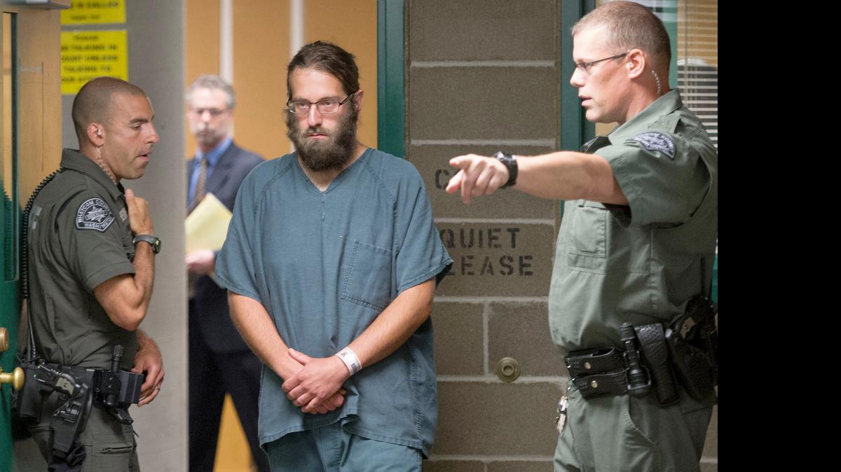 
William Klein, the driver accused of hitting four teenage boys and killing two of them in Ferndale on Wednesday, leaves the Whatcom County Superior Court at the Whatcom County Jail in Bellingham on Thursday, June 11, 2015.

