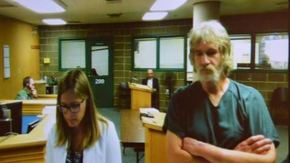 Kurt Ebe, then 60, of Custer, appears in court in July 2016 on charges of dumping gasoline on a woman and lighting a match. He was sentenced Thursday in Whatcom County Superior Court to 6¼ years in prison, with 1½ years probation after pleading guilty to conspiracy to commit controlled substance homicide and second-degree assault.