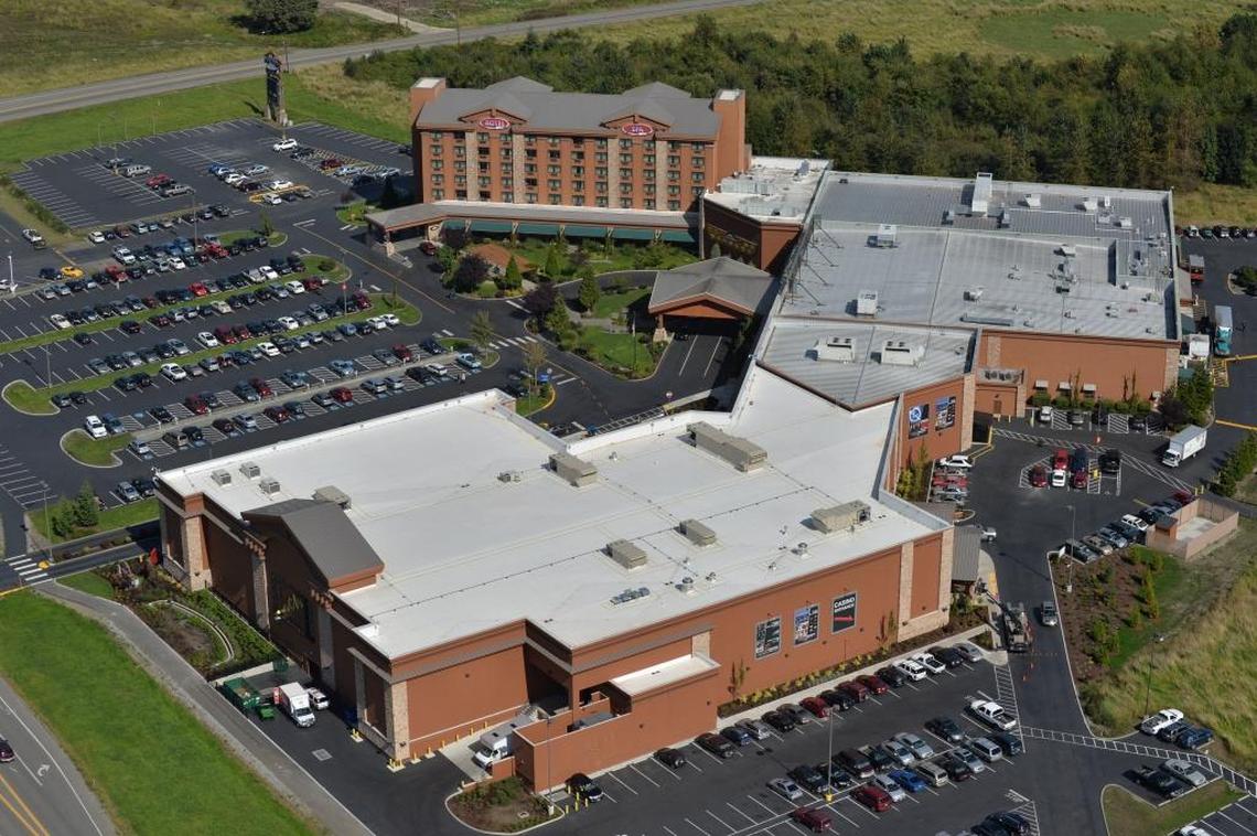 The Silver Reef Casino from above.