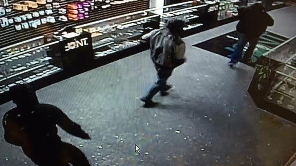 Bellingham Police released this photo of three suspects in a retail marijuana shop burglary at about 3 a.m. Wednesday, March 30 in the 1800 block of James Street. Please call 911 if you can ID them.