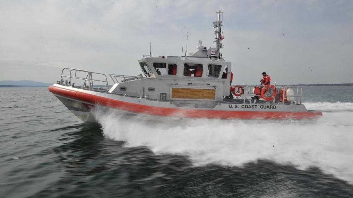 A U.S. Coast Guard 45-foot Response Boat-Medium (RB-M) based in Bellingham.