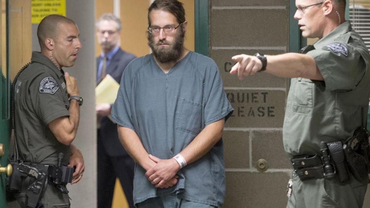 
William Klein leaves the Superior Court area at the Whatcom County Jail in Bellingham on June 11, 2015. Klein is charged with vehicular homicide and vehicular assault after his SUV hit four Windward High students, killing two of them, on June 10.
