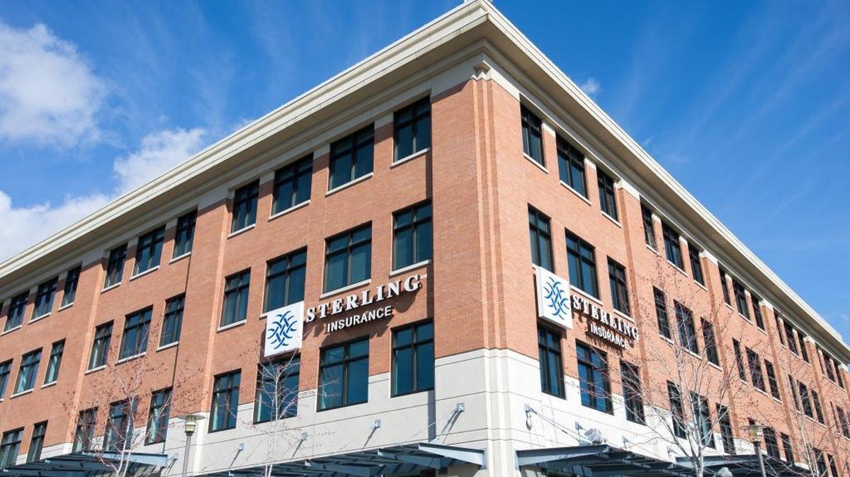 Sterling Life Insurance’s Bellingham office in the Barkley District, shown Wednesday, March 16, is closing and 55 employees are being laid off.