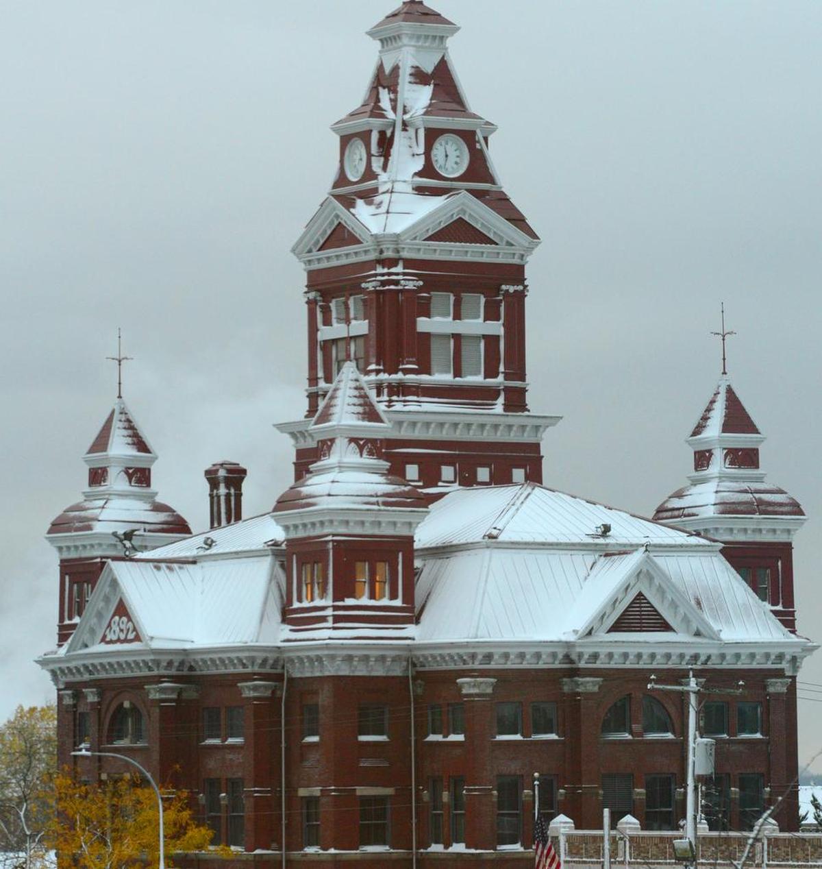 The Whatcom Museum’s Old City Hall after the first snowfall of 2017.