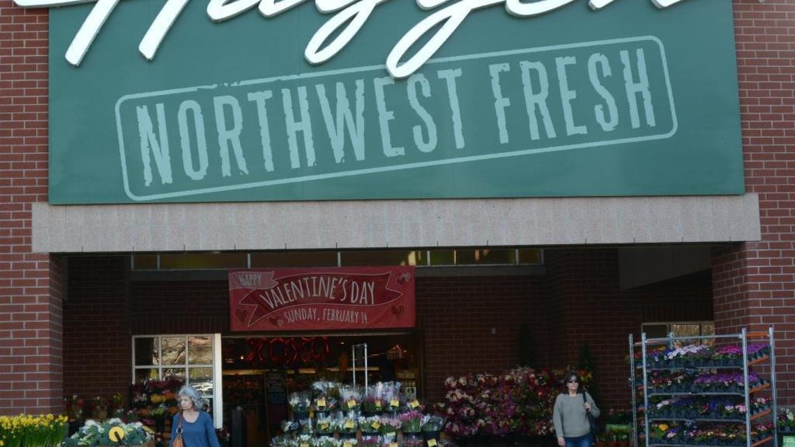The Haggen grocery store at Barkley Village in Bellingham is shown Tuesday, Feb. 9, 2016. The Bellingham-based grocer announced March 11 it is selling its remaining stores to Albertsons.
