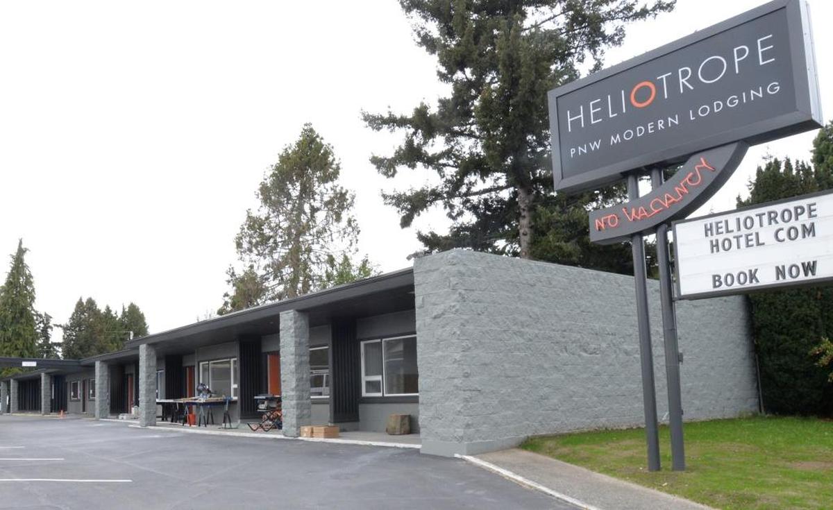 The new owners of Heliotrope Hotel on Elm Street in Bellingham, shown April 24, 2017, will have an open house of the former Lions Inn Motel on May 13.