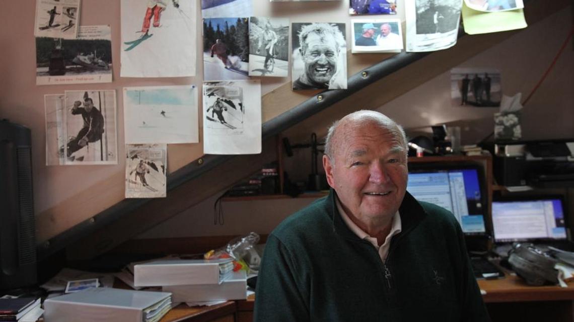 The study in Warren Miller’s Orcas Island home is filled with archives. In 1988, he sold the ski-film company that bears his name, although his voice remained in the memories of movie fans. Miller died Wednesday, Jan. 24 at his home on Orcas Island. He was 93.