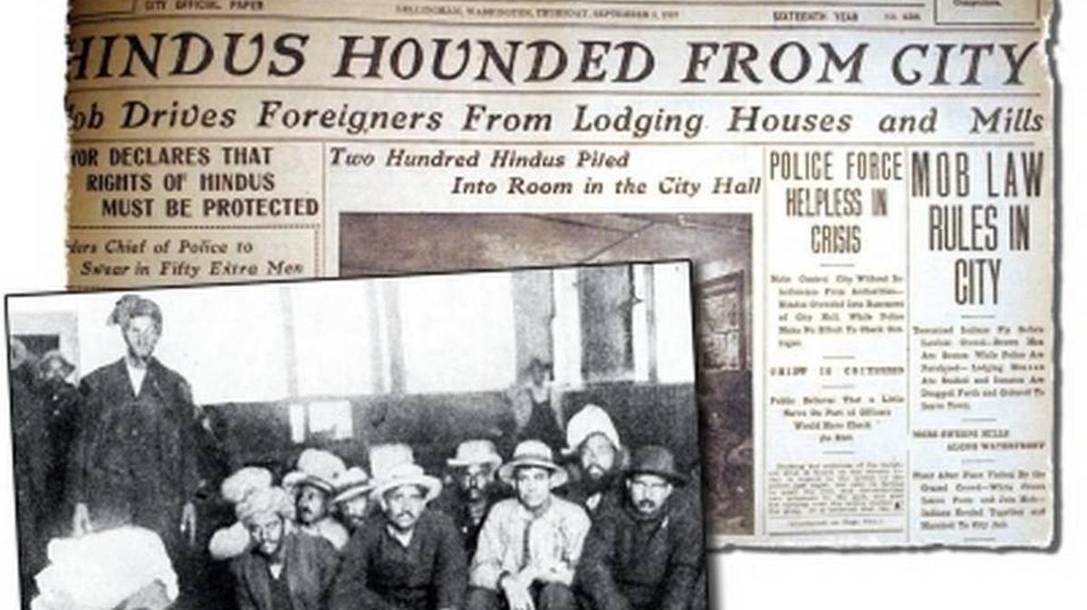 A series of stories published Sept. 5, 1907, the day after a mob chased down and beat East Indians during a drunken rampage.