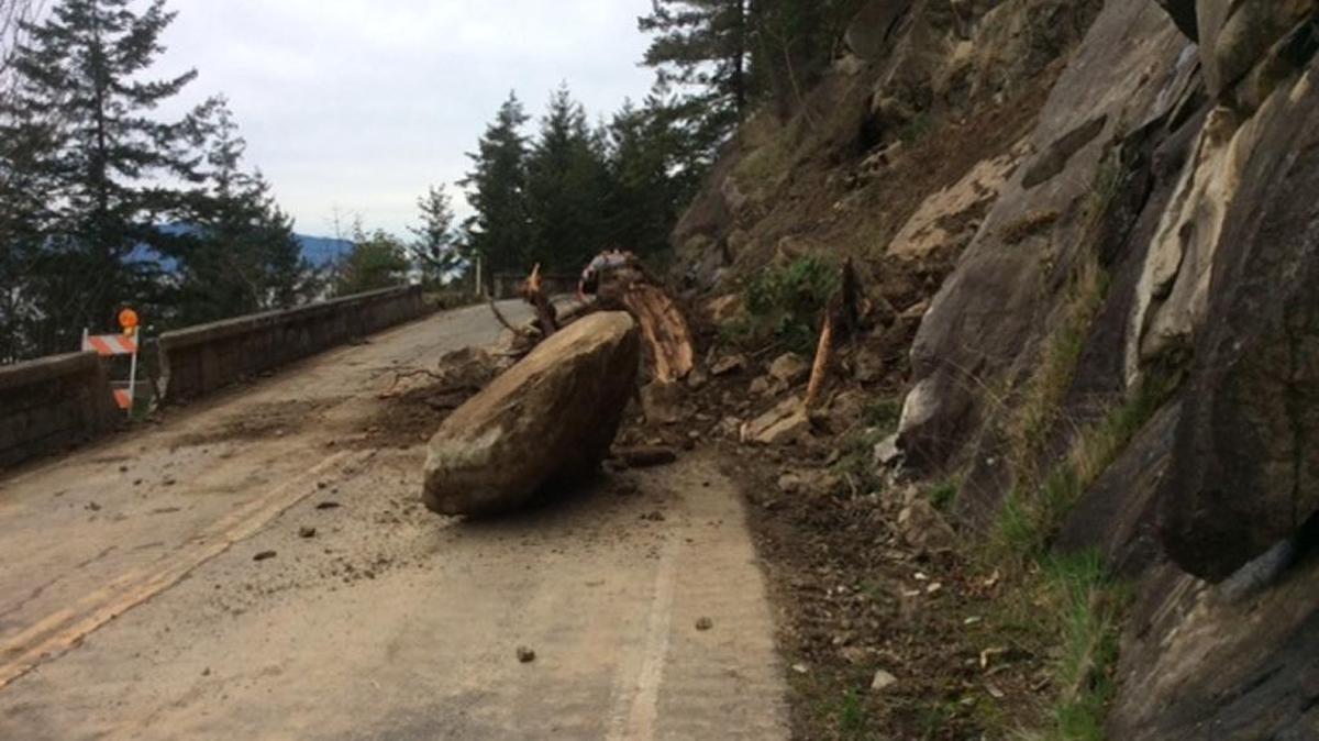 Chuckanut Drive will be closed through the weekend after a rock slide Thursday night near the highway’s intersection with Pacific Rim Drive. The Thursday rock slide was the second in as many days in the same place, the state Department of Transportation said.