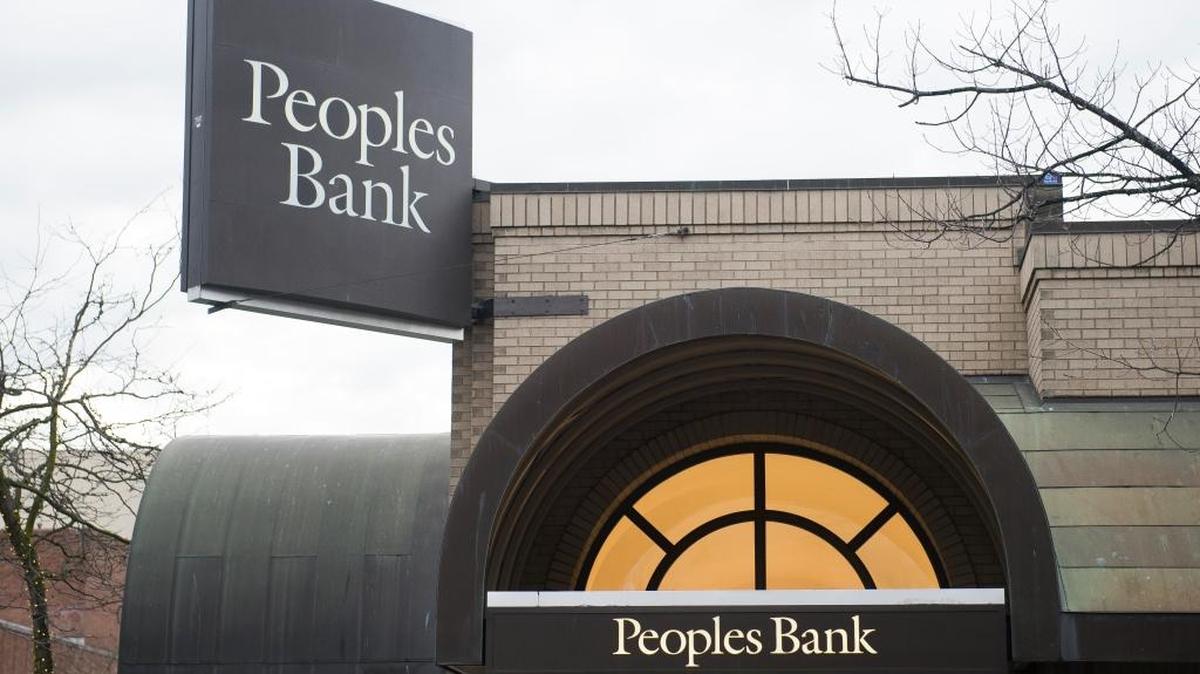 Peoples Bank on Cornwall Avenue Monday, Jan. 8, in Bellingham.