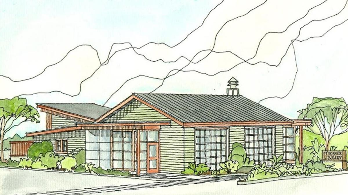 
Rendering of the planned new Point Roberts library.

