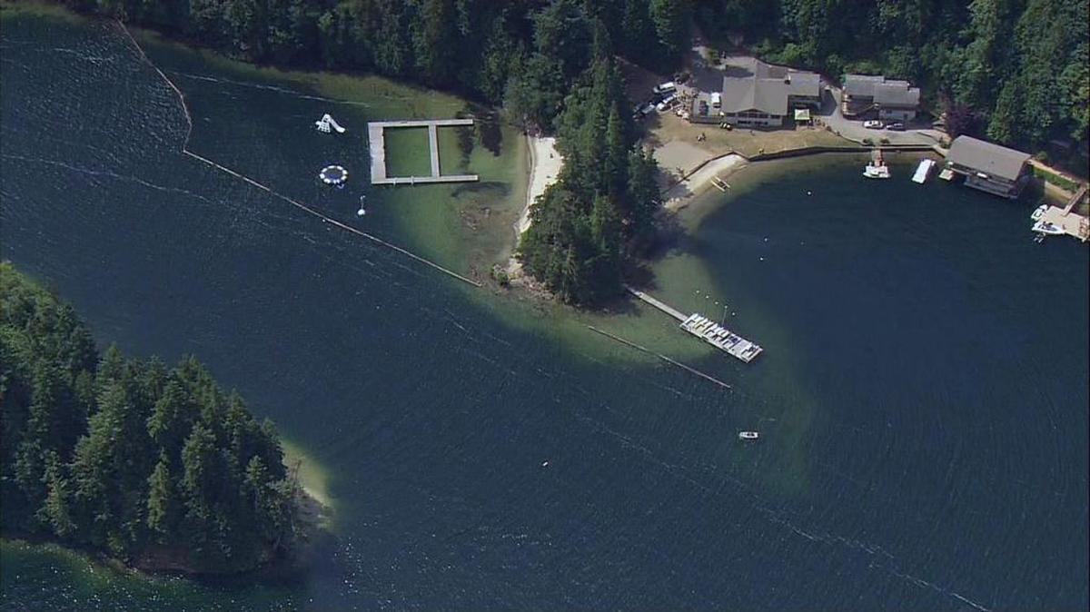 An aerial view of Camp Firwood in Whatcom County.