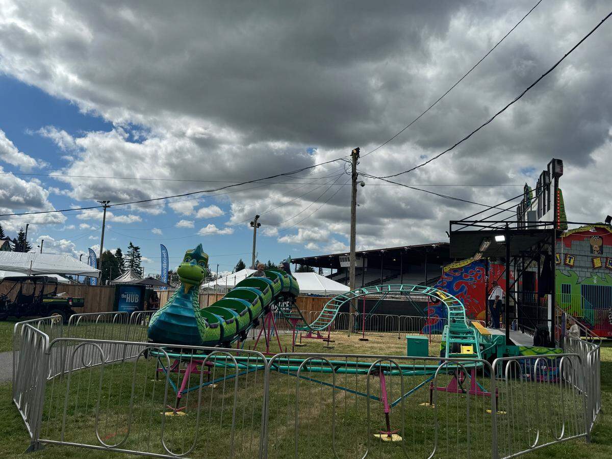 A carnival ride at this year’s Northwest Washington Fair in Lynden.