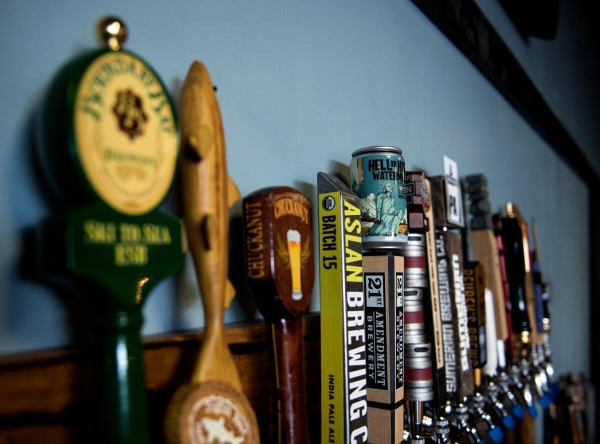 A look at the tap beer lineup at the Fairhaven Pizza’zza, which was recently remodeled. The restaurant is at 1501 12th St. and includes an expanded kitchen and more seating.