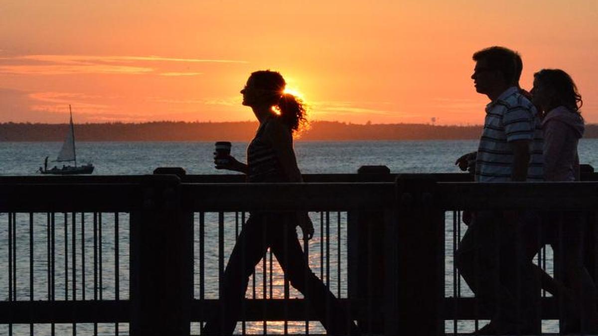 
Quick access to the outdoors, such as Boulevard Park on a summer evening, is one of several reasons that people enjoy Bellingham.
