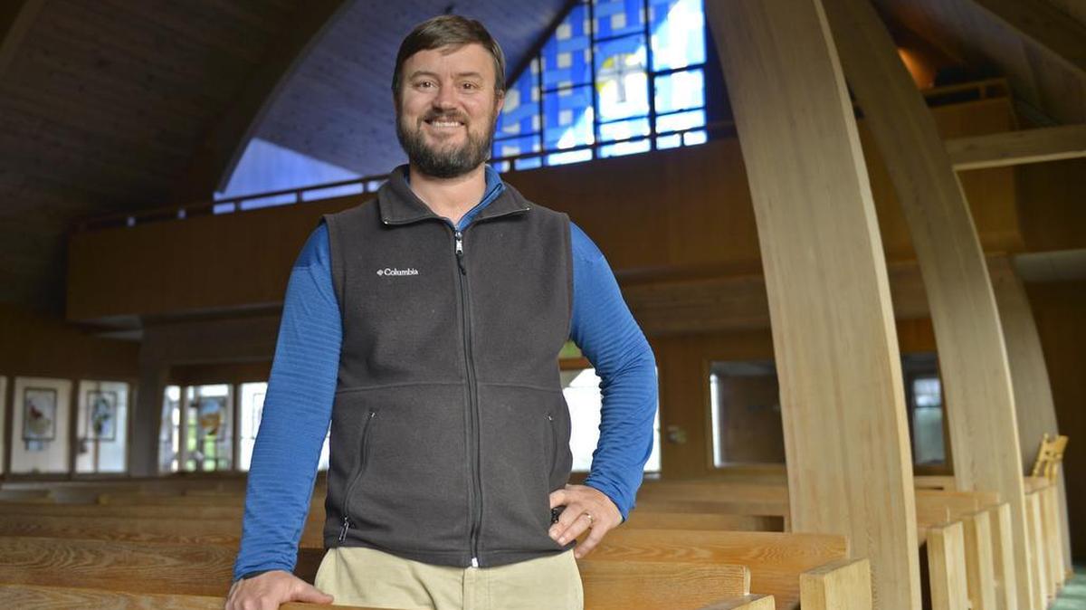 
Pastor Joel Langholz at Our Saviour’s Lutheran Church in Bellingham, Thursday, Sept. 3, 2015. Our Saviour’s, St. John’s Lutheran Church and Central Lutheran Church will be celebrating their 125th anniversaries at a special service at Central Lutheran, at 5p.m. Sunday, Sept. 13.

