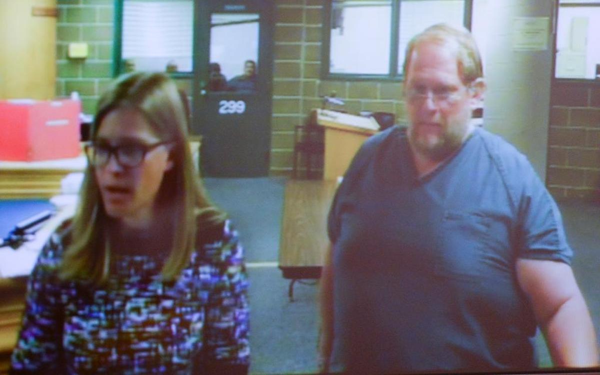 David Frick, right, makes his first appearance in Whatcom County Jail courtroom with deputy public defender Maialisa Vanyo in 2016.  Frick, 56, was sentenced Monday in Whatcom County Superior Court to five years in prison, with three years probation for one count of viewing depictions of a minor engaged in sexually explicit conduct and four counts of voyeurism. Frick pleaded guilty to the charges in November.