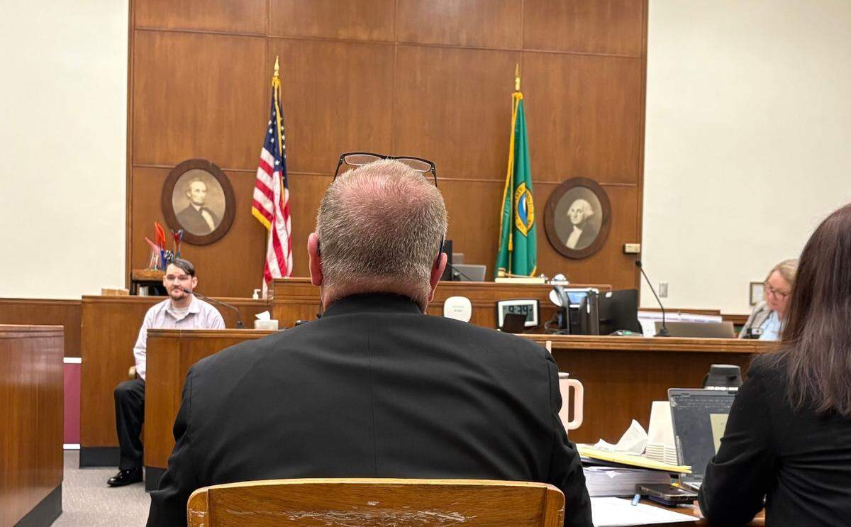 John Thomson, who was charged with first-degree murder, testified at his trial in Whatcom County Superior Court.