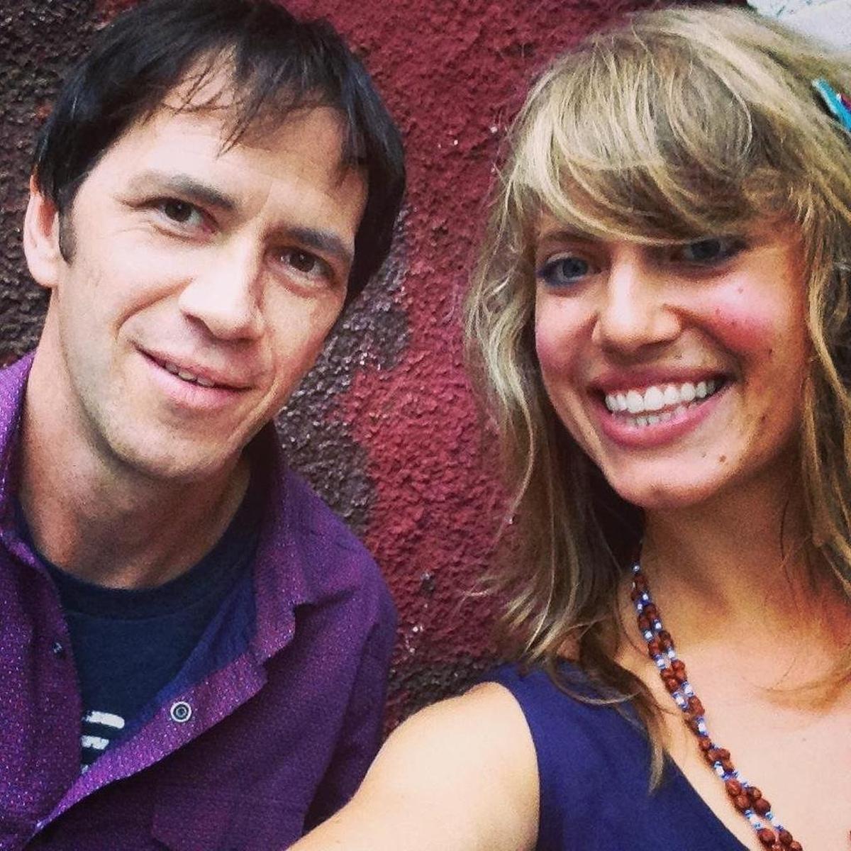 Ted O’Connell and Arielle Luckmann, known as the duo Scarlet Locomotive, play original tunes Sept. 3 at the Conway Muse.