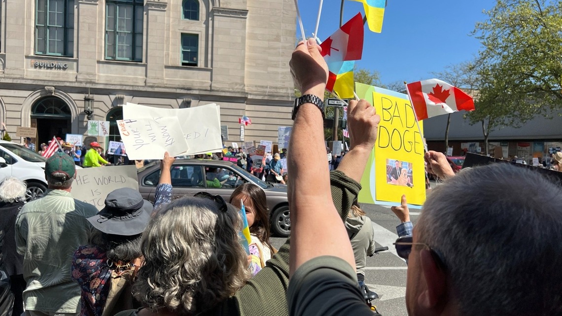 Bellingham protests focus on worker rights and Trump | Bellingham Herald
