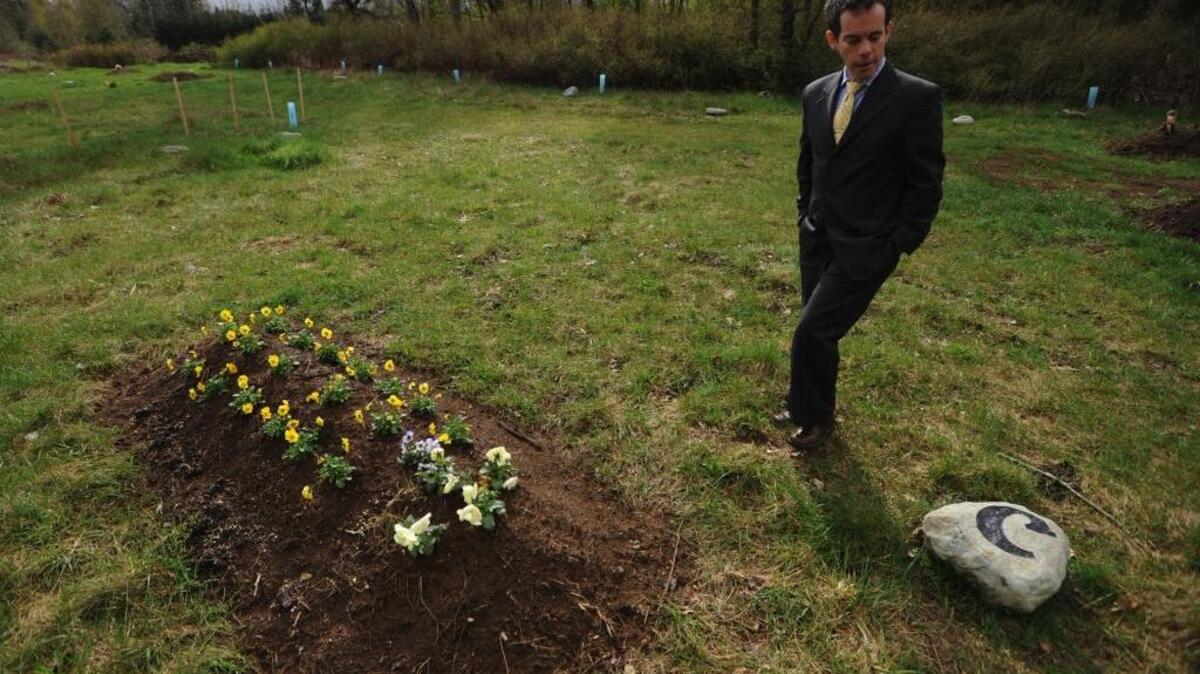 
Brian Flowers, green burial coordinator for Moles Farewell Tributes-Greenacres, will be among the presenters at the Art of Death conference, which begins Friday, Oct. 2, in Bellingham. In green burials, bodies aren’t embalmed in toxic chemicals and what they’re buried in must be biodegradable.
