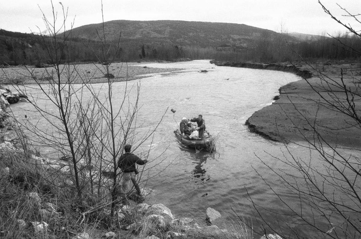 The body of Mandy Stavik, 18, is brought to shore Nov. 27, 1989, along the south fork of the Nooksack River. She disappeared Nov. 24, 1989, after going jogging with the family dog near her mother’s home near Acme in Whatcom County, Washington.