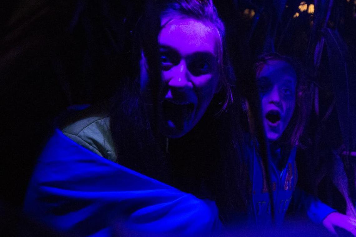 People explore a haunted house at Boundary Bay Breweryin Bellingham in 2015. Haunted attractions in Seattle and Kelso were ranked nationally in 2025.