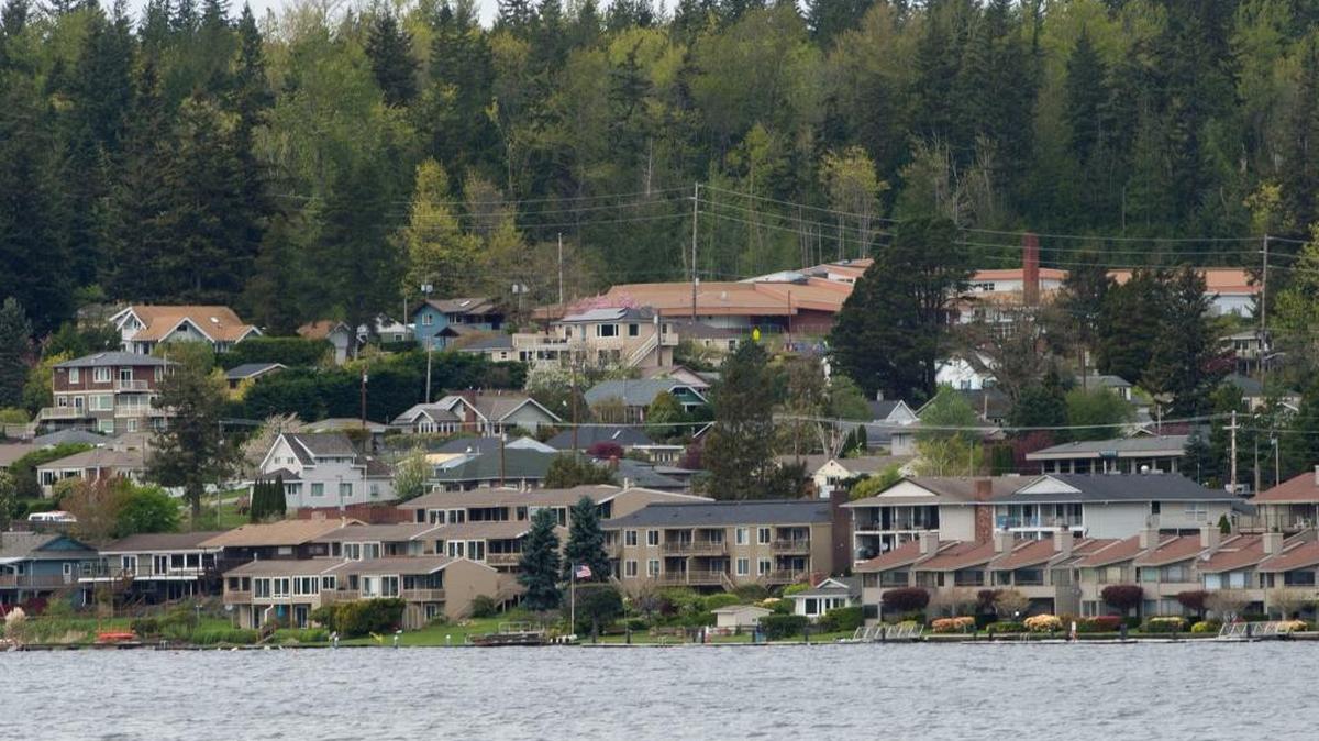 Development around the north end of Lake Whatcom in Bellingham on Monday, April 11, 2016. The Environmental Protection Agency has approved a 50-year plan that requires 87 percent of the developed area around the lake to store and filter water like a natural forest.