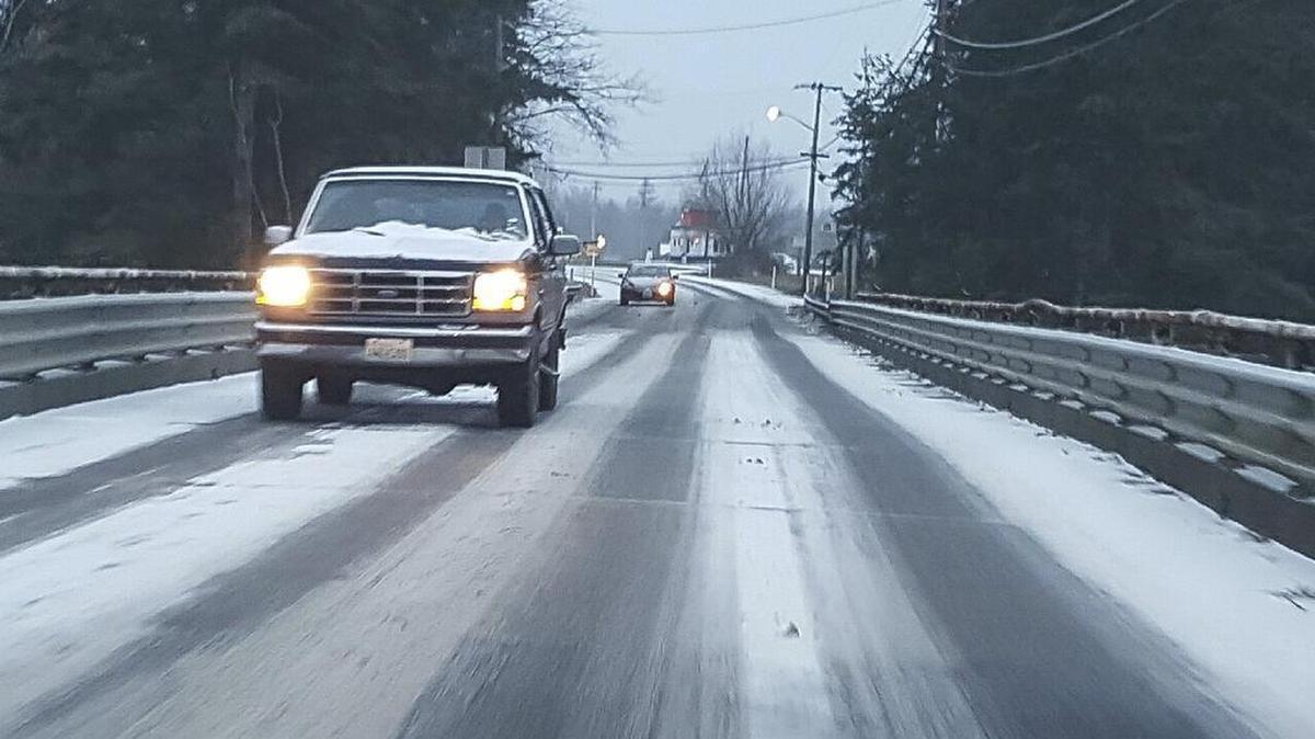 Meteorologists said to expect slippery road conditions Tuesday night and possibly into the Wednesday morning commute.