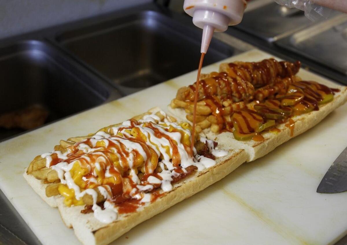 Sandwiches are prepared at Fat Shack in Denton, Texas on Wednesday, Sept. 21, 2016. Fat Shack is expected to arrive in Bellingham this winter at Bakerview Square.