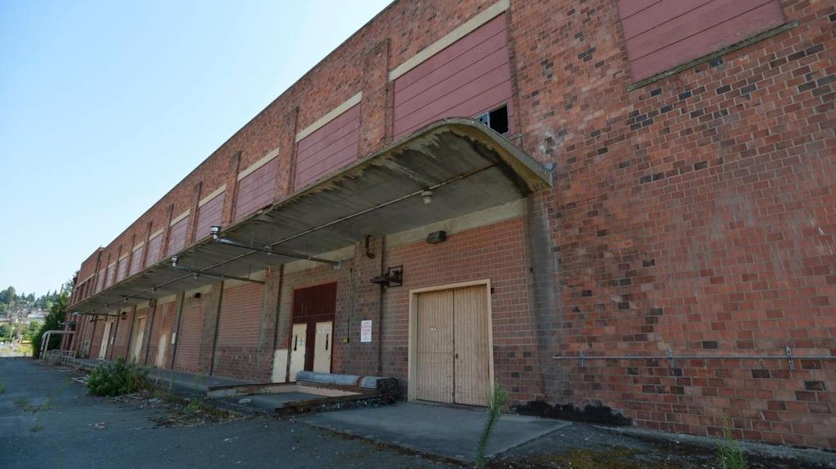 The Board Mill building at the former Georgia Pacific site on Bellingham’s waterfront, August 2015.