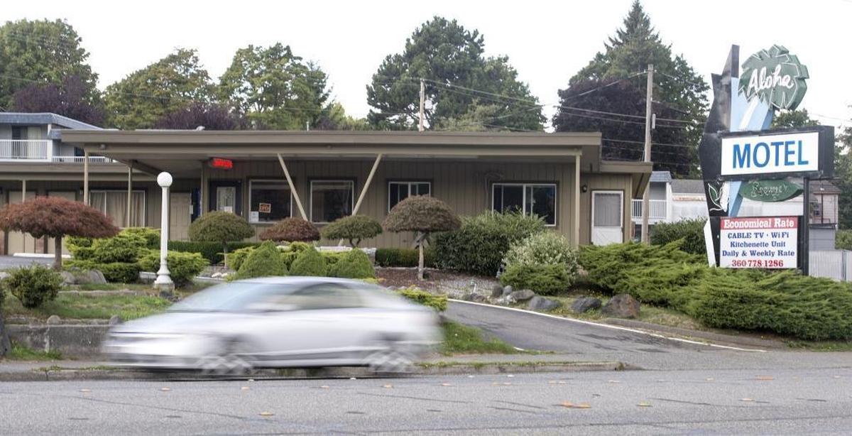 The front of the Aloha Motel on Monday, Sept. 22, 2014 located at 315 N. Samish Way in Bellingham.