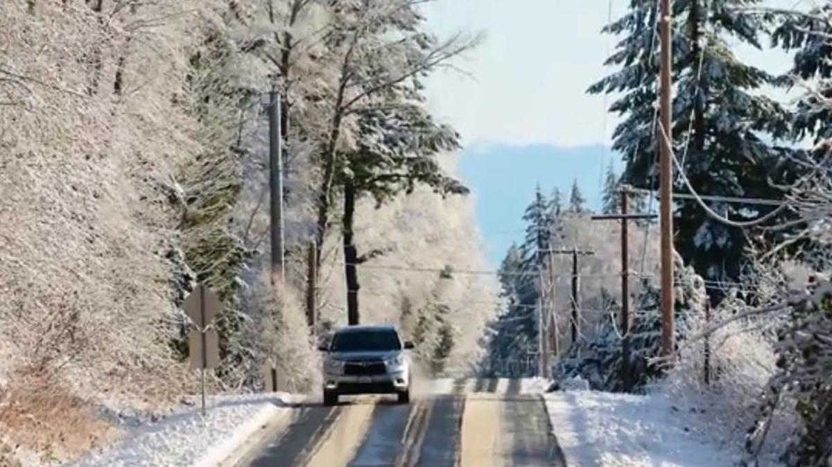 The hills east of Blaine turned white Wednesday morning, Dec. 20, 2017, after snow fell the previous night. The National Weather Service has issued a winter storm warning for Whatcom County from 6 p.m. Wednesday, Dec. 27 to noon Thursday.