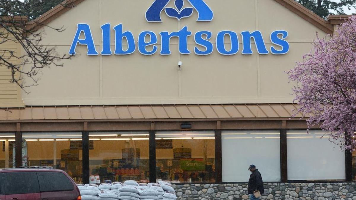 The Albertsons grocery store on Birchwood Avenue in Bellingham, seen here Monday morning, March 7, 2016, will close May 7.