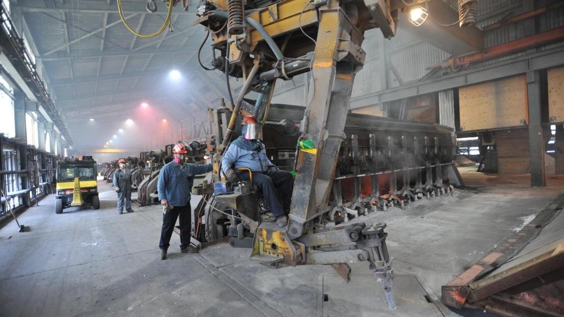 Workers start aluminum smelter pots on potline B at the Alcoa Intalco aluminum smelter west of Ferndale on Feb. 15, 2011. Though operations at the smelter are scheduled to be curtailed at the end of June 2016, an Alcoa official said recent drops in power prices could lead to the smelter remaining open.