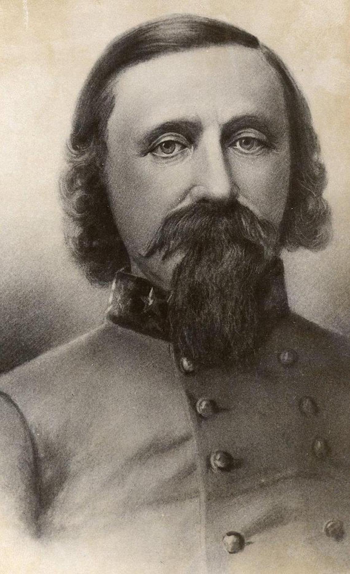 George E. Pickett was a U.S. Army officer who built Fort Bellingham in the 1850s and supervised construction of the first bridge across Whatcom Creek. He left the area in 1861 to fight for his home state of Virginia in the Civil War.