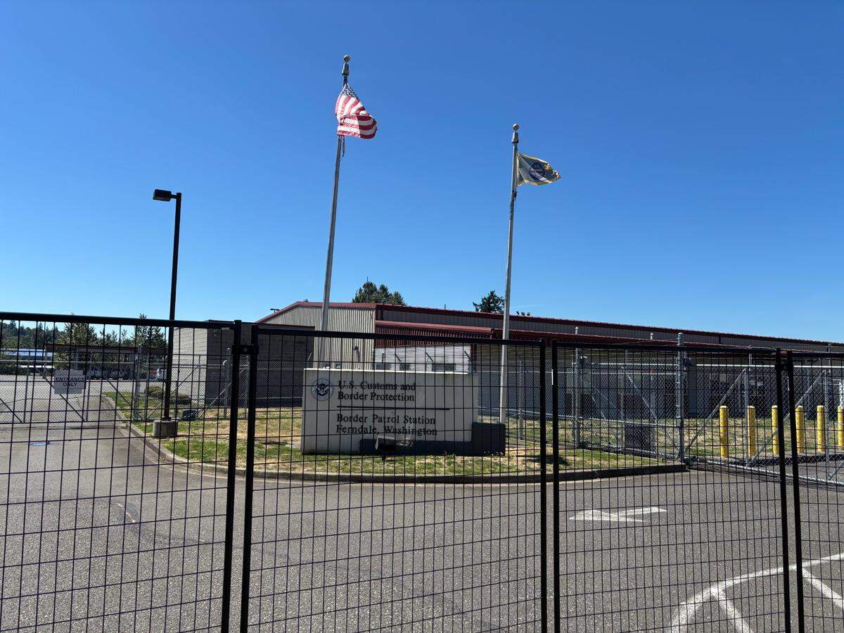 The U.S. Customs and Border Patrol facility in Ferndale, Wash.