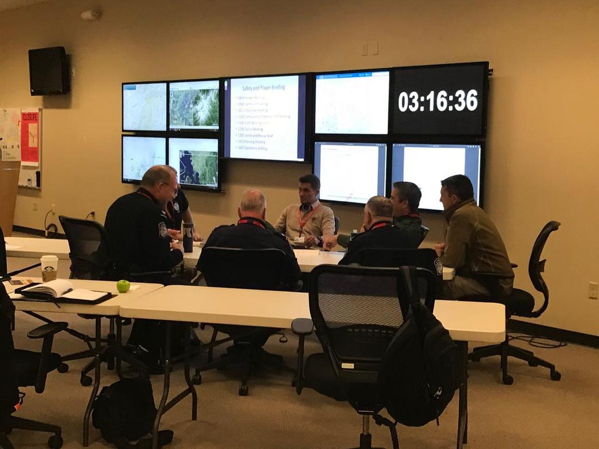 The 2018 Mount Baker Volcano Eruption Exercise was hosted by the Whatcom County Sheriff’s Office Division of Emergency Management Wednesday at the Whatcom Unified Emergency Operations Center in Bellingham.