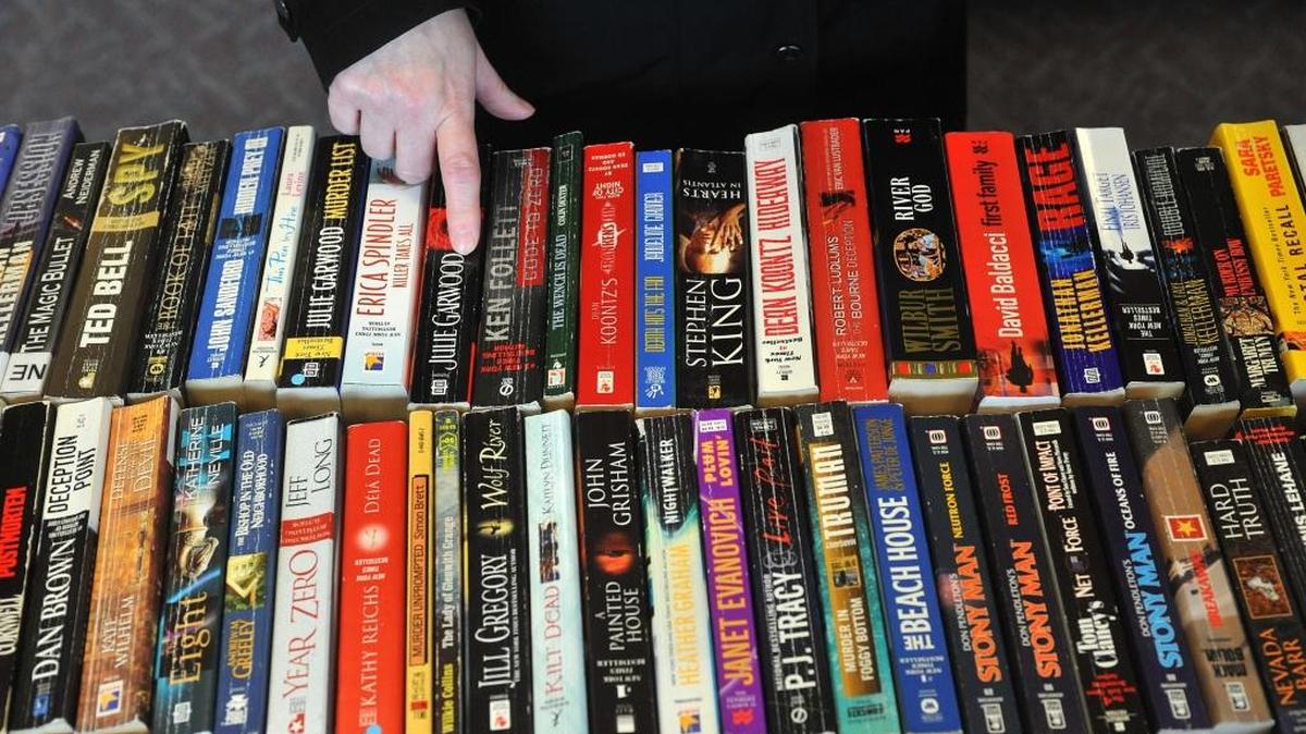 Paperbacks (as seen in this 2011 photo) hardbacks and other media will be part of the Winter Book Sale put on by the Friends of the Bellingham Public Library. Sale runs Dec. 2-5 at the Central library, 201 Central Ave.