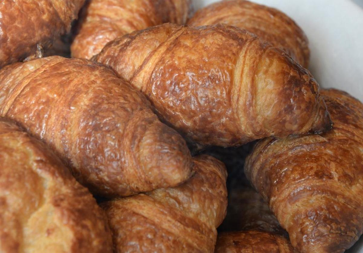 Fresh croissants at Iron Rooster Bakery in the Fairhaven District of Bellingham, Friday, June 9, 2017.