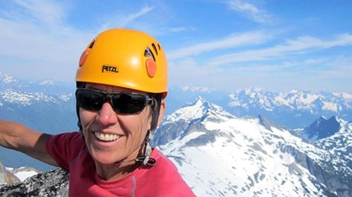 Sue Bennett of Bellingham is shown in an undated climbing trip.