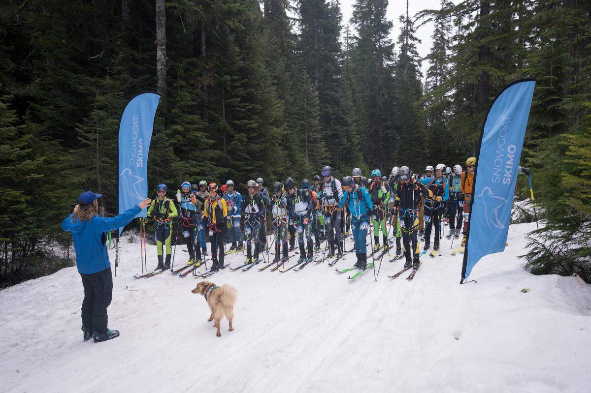 The start of the 2024 Kulshan Randonnée.