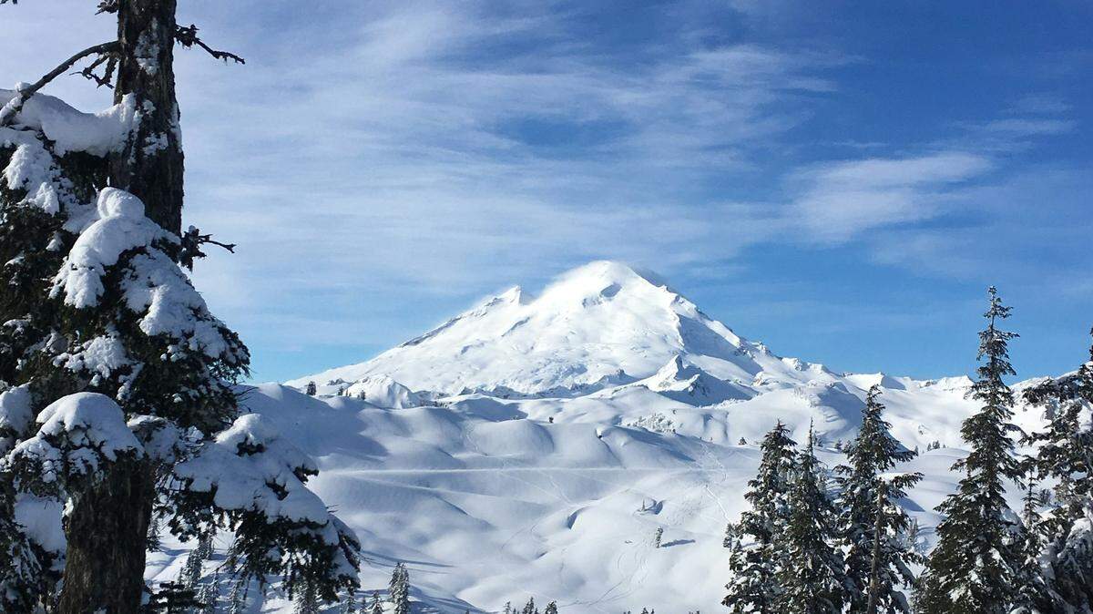 Mount Baker is pictured. Two climbers were rescued from the mountain June 3.