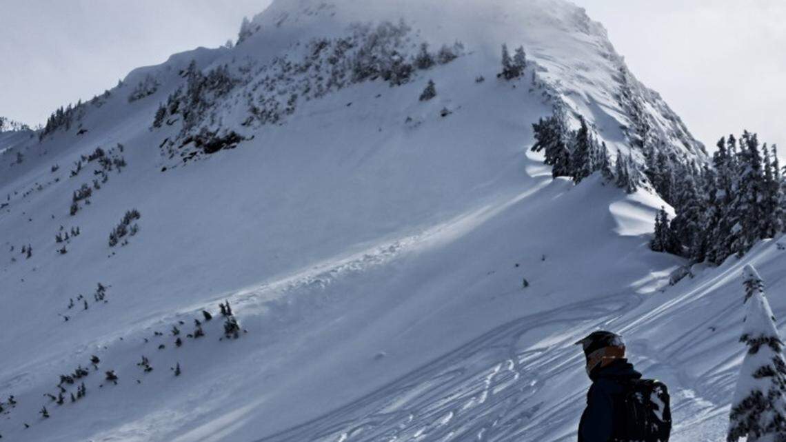 A photo submitted to the Northwest Avalanche Center with a report by the center’s Lee Lazzara on Tuesday shows an avalanche in Glacier Creek at the 5,800-foot level. Lazzara’s report cited a few “very small loose, dry avalanches starting in very steep terrain and a single D2.5 on a northwest aspect that released during the storm, probably on the 25th. There were no signs of natural avalanche activity anywhere else in Glacier Creek, including Grouse and Heliotrope Ridges, Skyline Divide, and Mount Baker proper,” his report said.