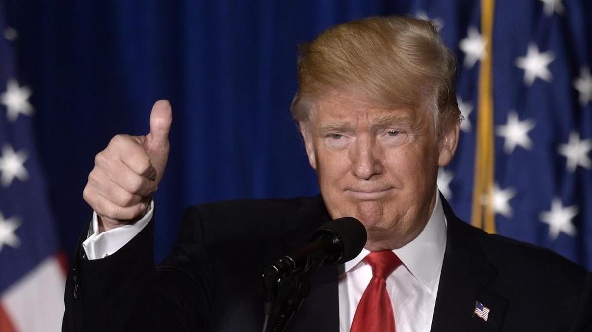 2016 Presidential candidate Donald Trump speaks during an event on foreign policy and called for an “America First” in his address on April 27, 2016 in Washington, D.C.