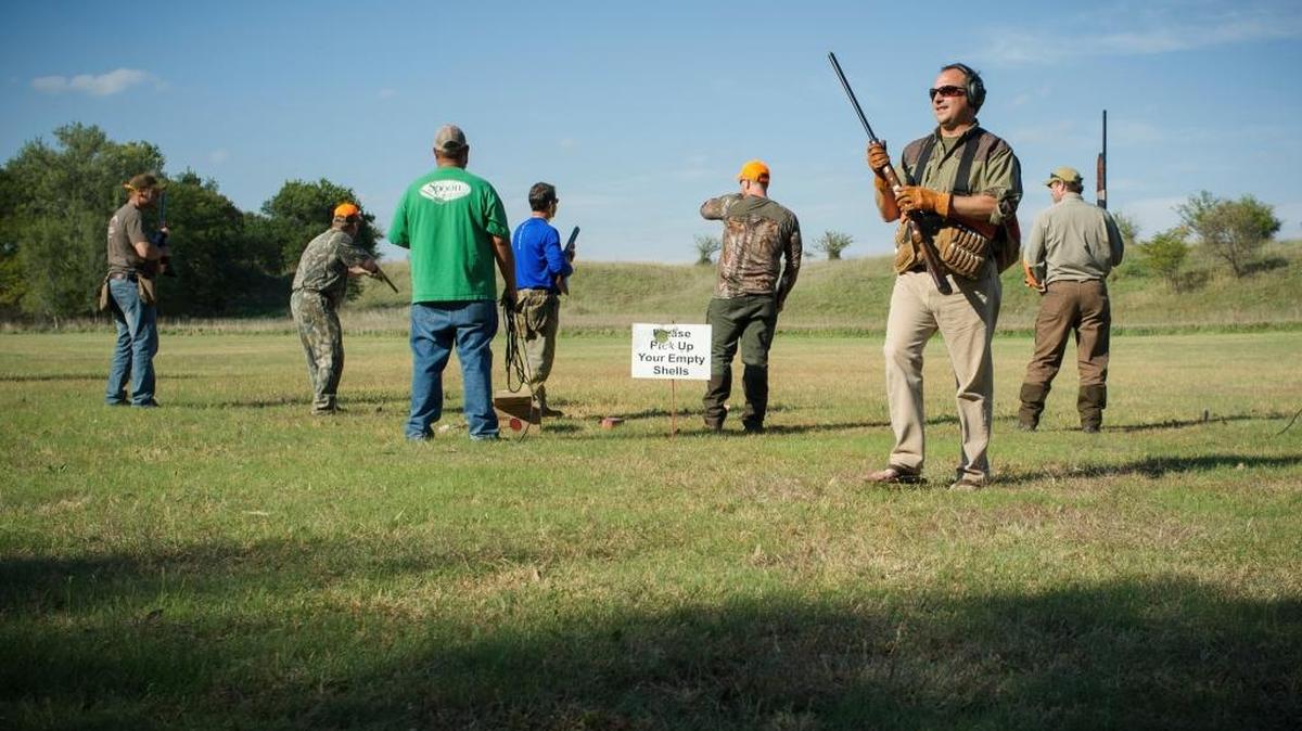 Allen Richardson, center, a Koch Industries lobbyist, attending a hunting retreat with several Republican secretaries of state in Downs, Kan., Oct. 10, 2016. Big-money corporate lobbying has reached into one of the most obscure corners of state government: the offices of secretaries of state, the people charged with running elections impartially.